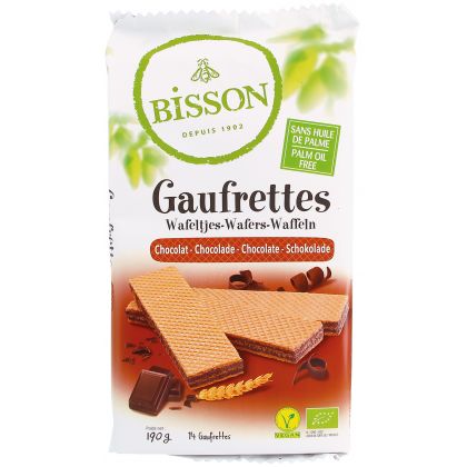 GAUFRETTES CHOCOLAT BIO 190G BISSON