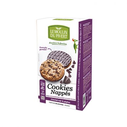 COOKIES NAPPES CHOCO NOIR 175 G PIVERT